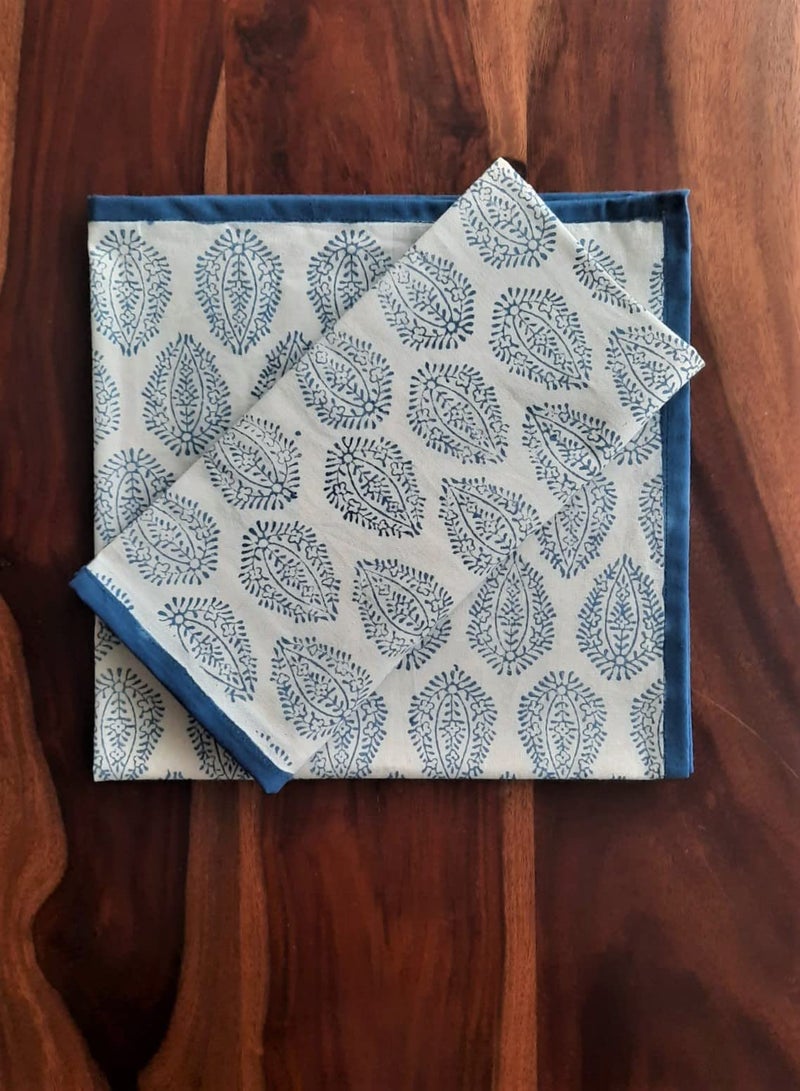 ATOSII Tropical Summer 100% Cotton Cloth Napkins, Handblock Print Designer Soft Durable Table Linen, Perfect for Dinners, Weddings, Cocktail, Parties I 20 X 20 Inches I Set of 4 I - Image 2